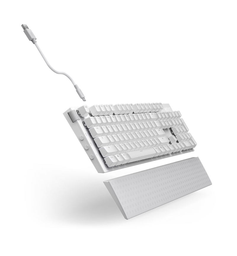 NZXT Function 2 RGB Optical Gaming Keyboard - White