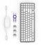 NZXT Function Elite Mini TKL RGB Optical Gaming Keyboard - White