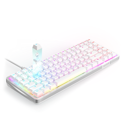 NZXT Function Elite Mini TKL RGB Optical Gaming Keyboard - White