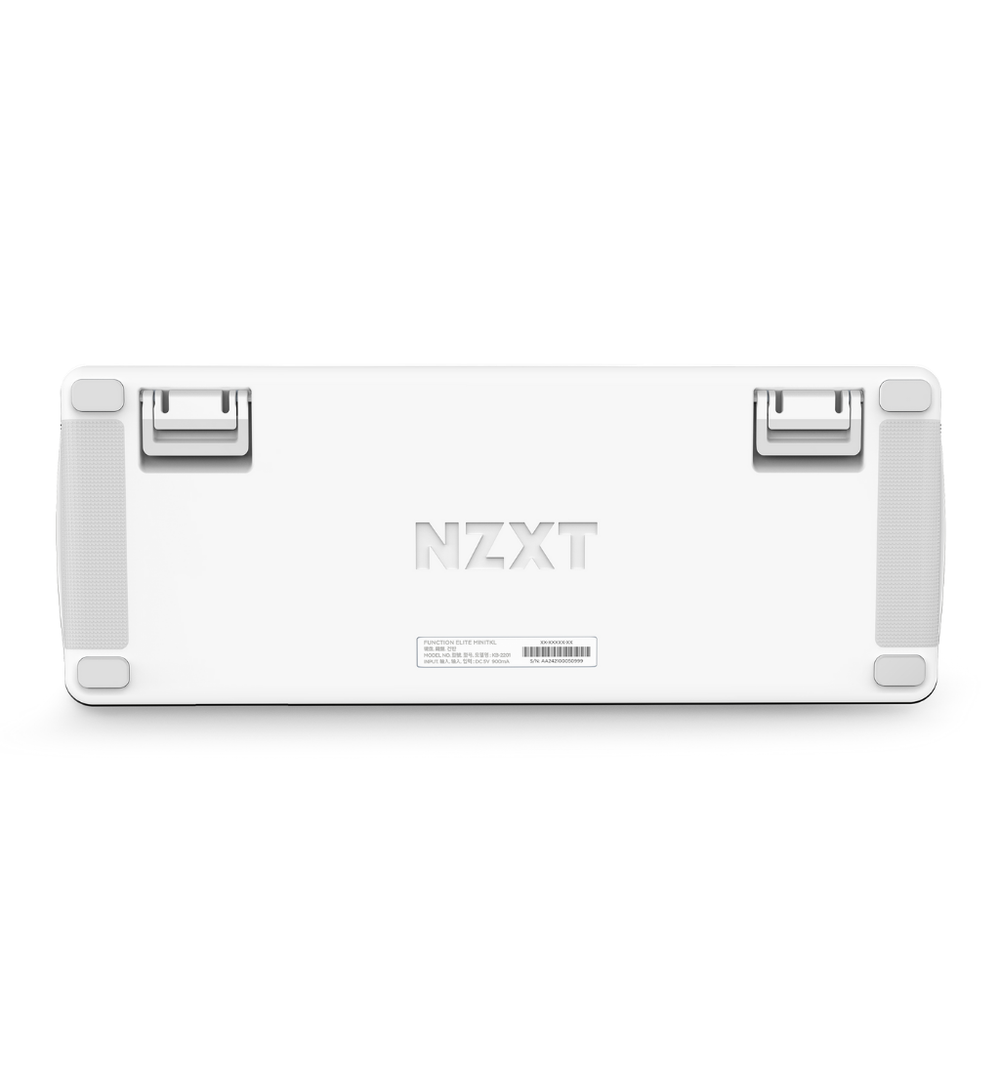 NZXT Function Elite Mini TKL RGB Optical Gaming Keyboard - White