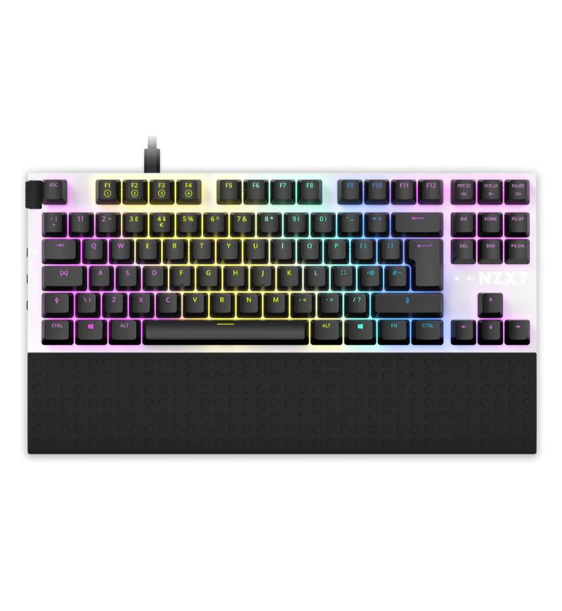 NZXT Function TKL White RGB Mechanical Keyboard