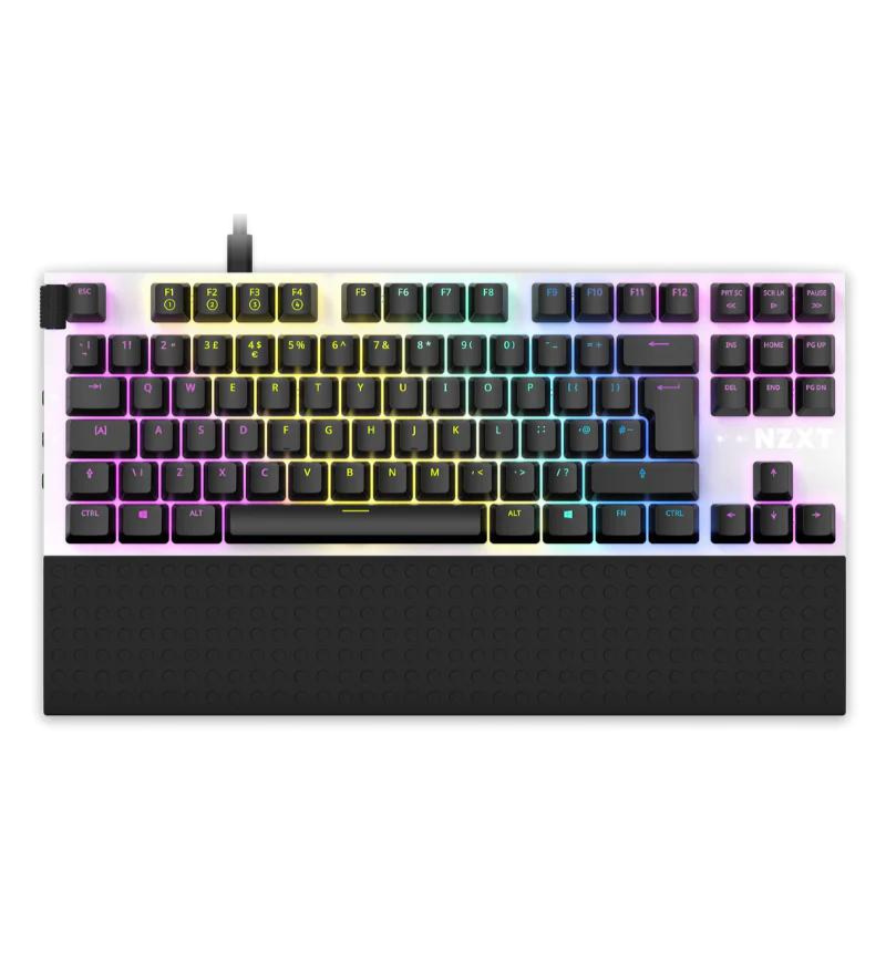 Buy NZXT Function TKL RGB Mechanical Keyboard - White UK - KB-1TKUK-WR ...