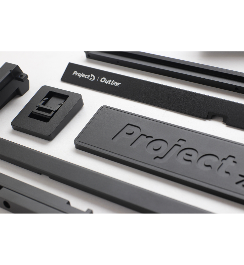 ProjectD by Ducky Outlaw65 Black Aluminum Barebones 65% Hotswap RGB DIY Keyboard Kit