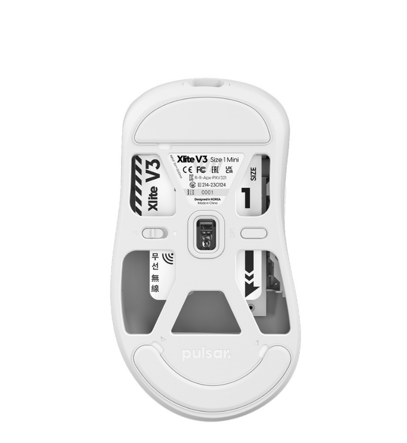 Pulsar Xlite V3 Mini 52g Wireless Gaming Mouse - White