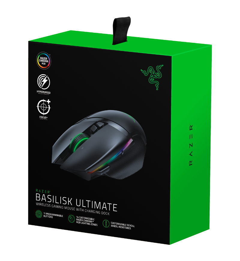 Razer Basilisk Ultimate 107g Wireless Gaming Mouse With Charging Dock