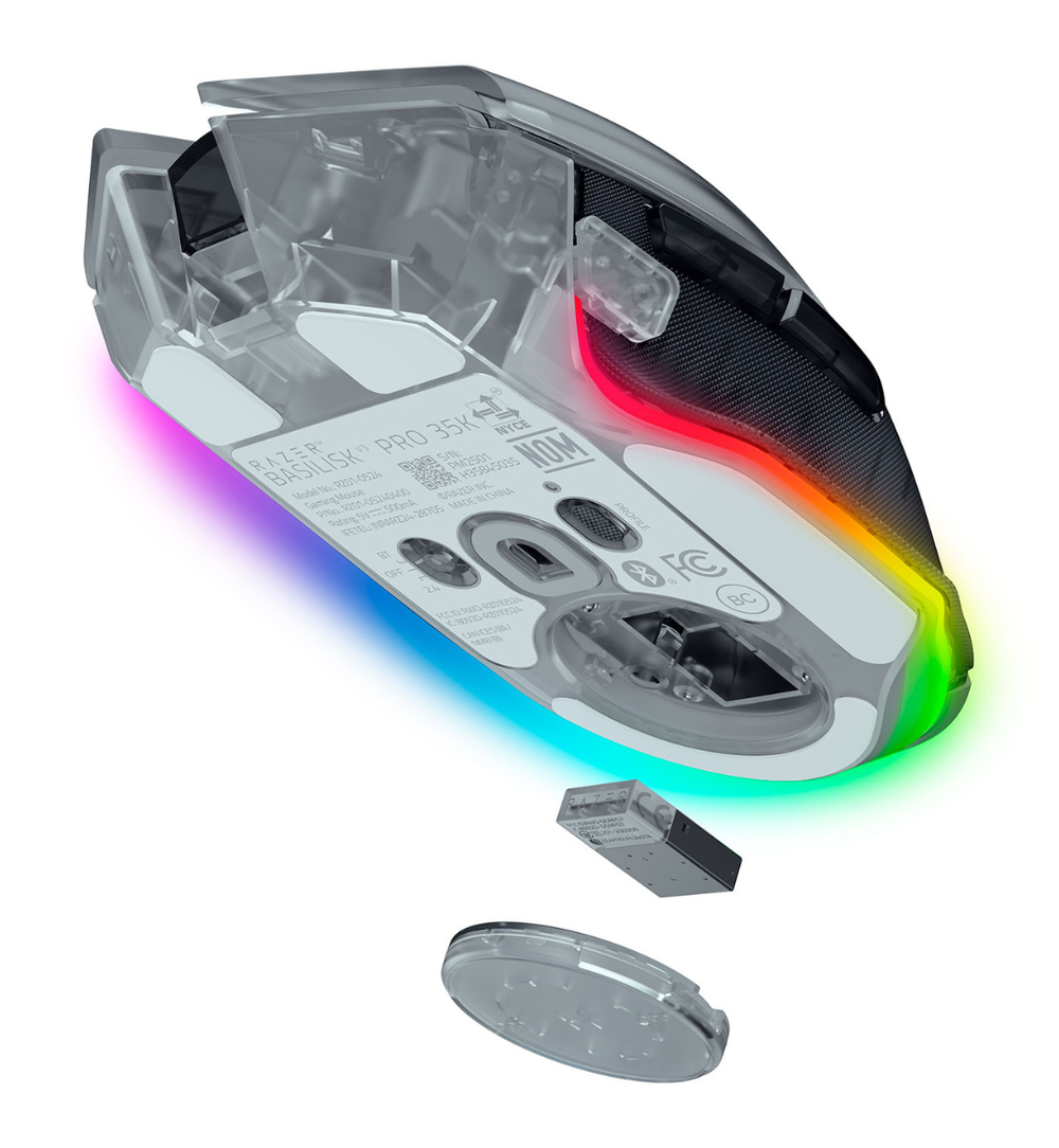 Razer Basilisk V3 Pro 35K 112g Wireless Gaming Mouse - Phantom White