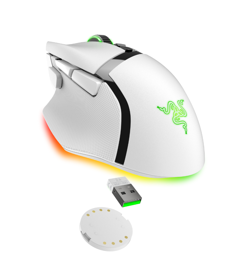 Razer Basilisk V3 Pro 112g Wireless Gaming Mouse - White