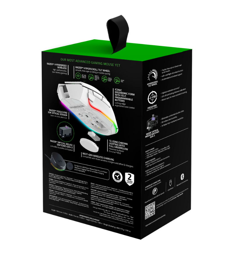 White Wireless Razer Buy Razer Basilisk V3 Pro Wireless Gaming Mouse - White UK - RZ01 ...