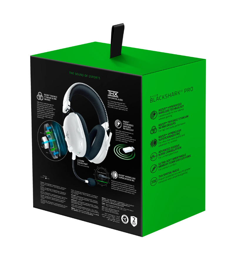 Buy Razer BlackShark V2 Pro (2023) Wireless Gaming Headset - White Buy Razer BlackShark V2 Pro (2023) Wireless Gaming Headset - White