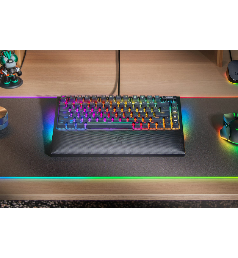 Razer Blackwidow V4 75% RGB Mechanical US ANSI Keyboard - Razer Orange Switches