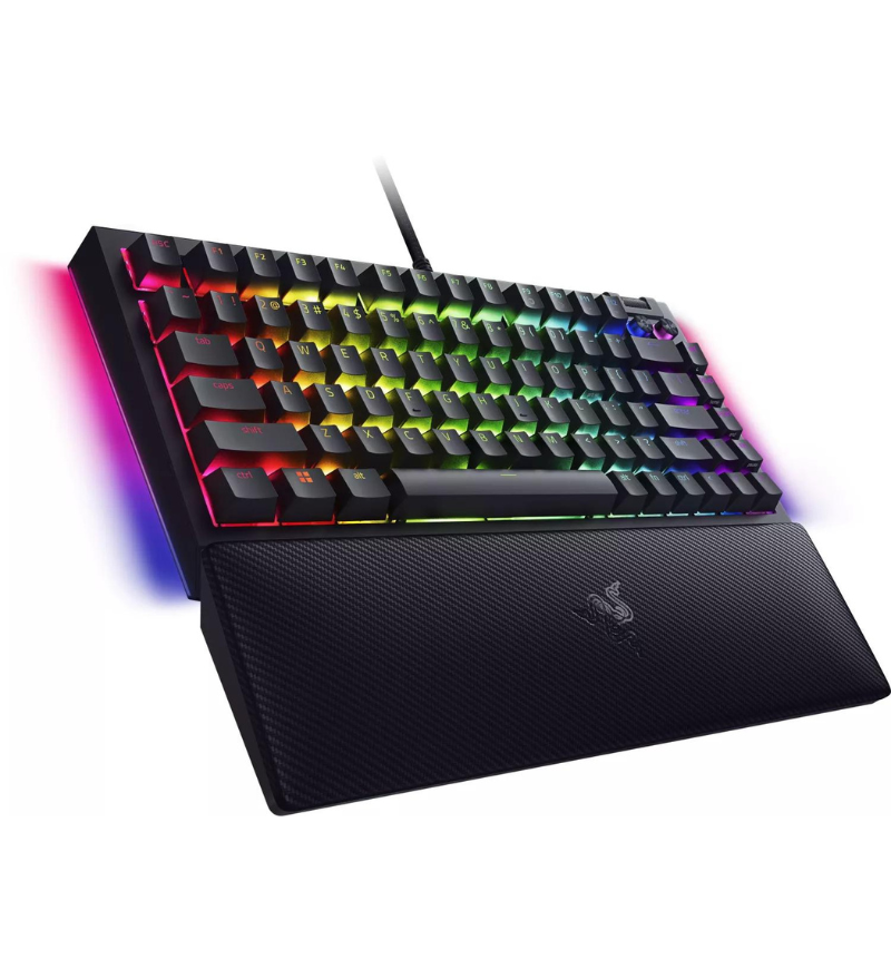 Razer Blackwidow V4 75% RGB Mechanical US ANSI Keyboard - Razer Orange Switches