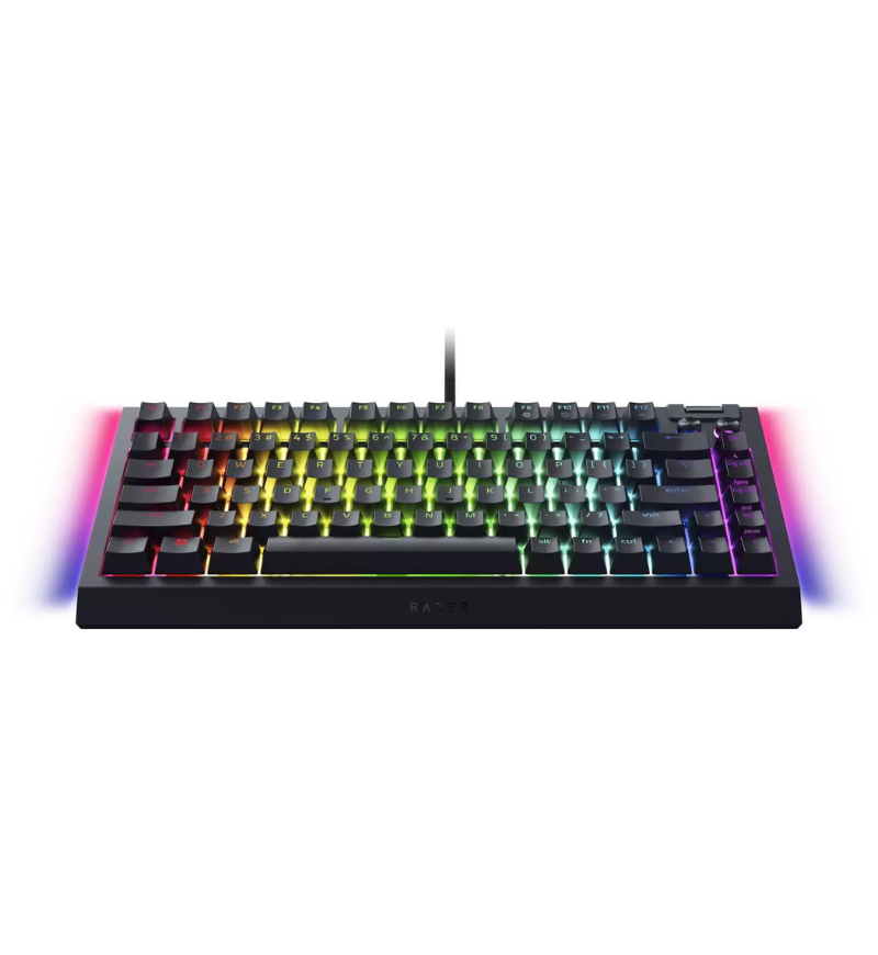 Razer Blackwidow V4 75% RGB Mechanical US ANSI Keyboard - Razer Orange Switches