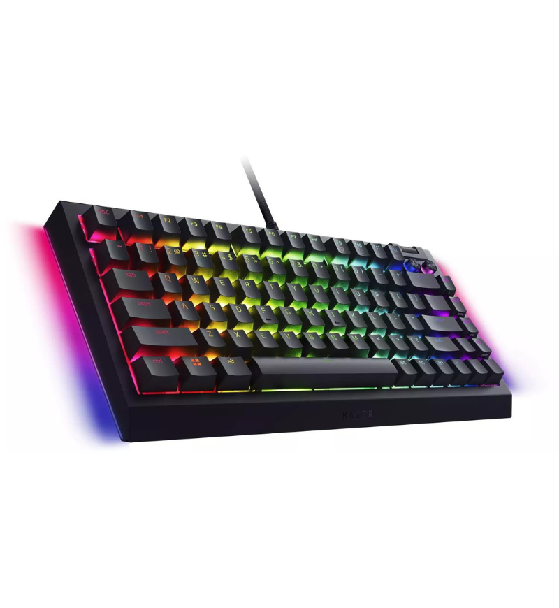 Razer Blackwidow V4 75% RGB Mechanical US ISO Keyboard - Razer Orange Switches