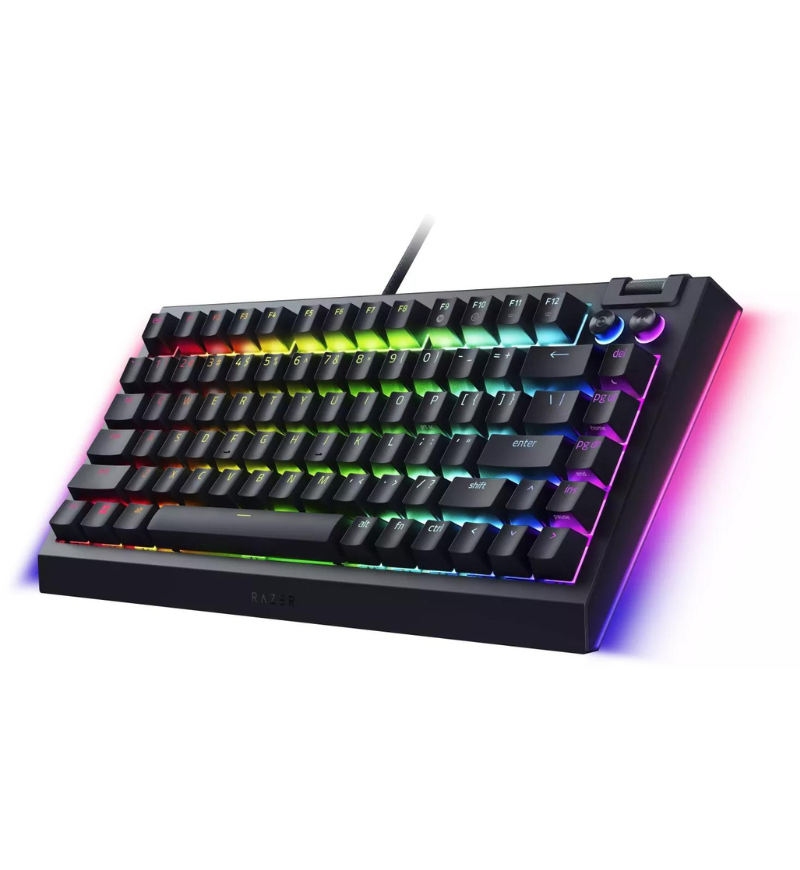 Razer Blackwidow V4 75% RGB Mechanical US ANSI Keyboard - Razer Orange Switches