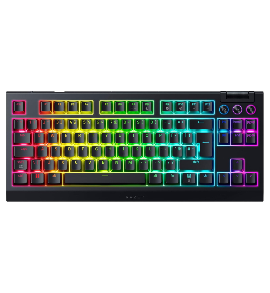 Buy Razer Blackwidow V4 TKL HyperSpeed RGB UK Keyboard - Razer Orange ...