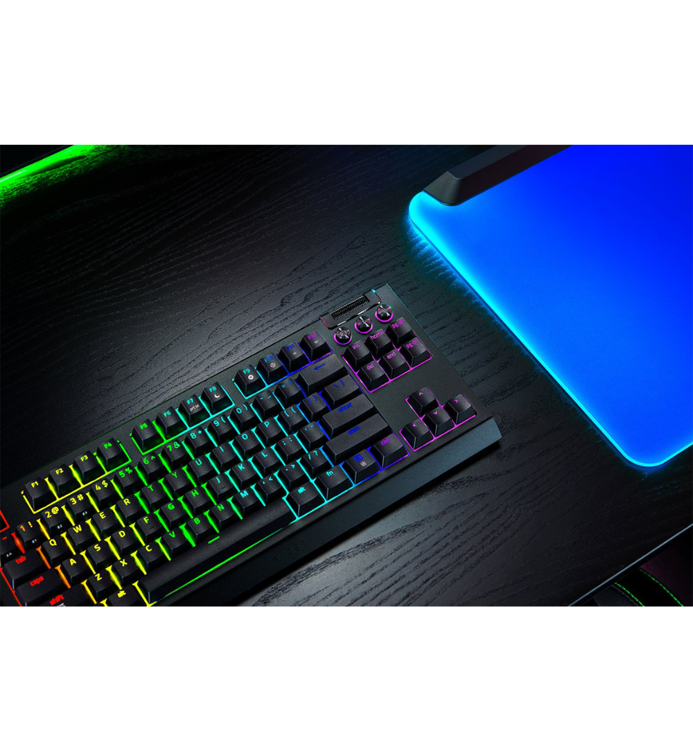 Razer Blackwidow V4 TKL HyperSpeed RGB UK Keyboard - Razer Orange Switches