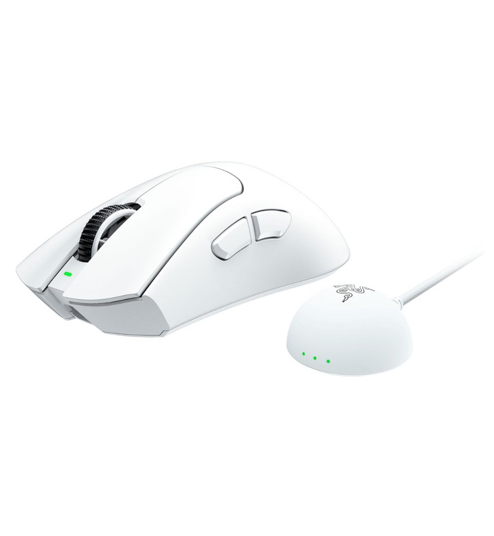 Razer DeathAdder V4 Pro 57g Wireless Gaming Mouse - White