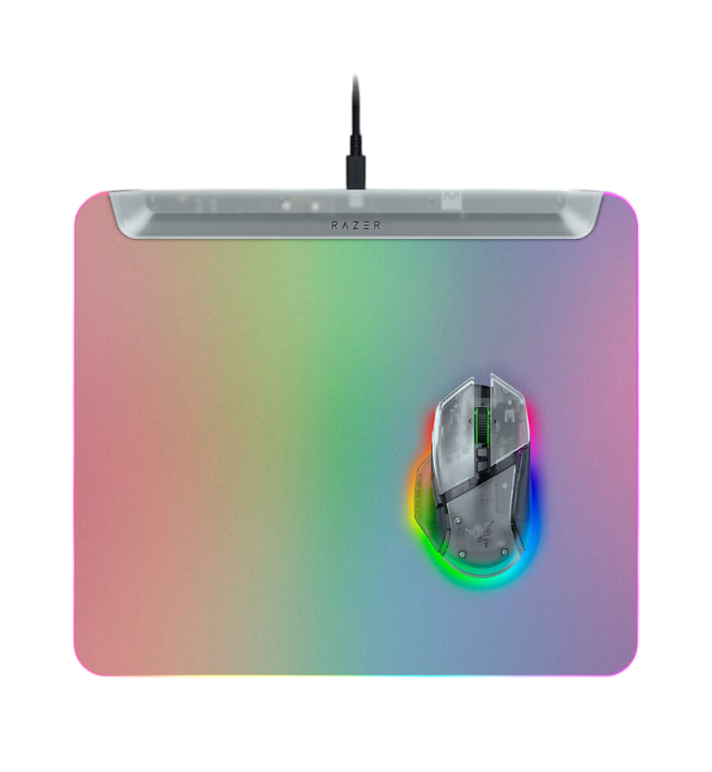 Razer Firefly V2 Pro Illuminated RGB Gaming Mousepad - Phantom White
