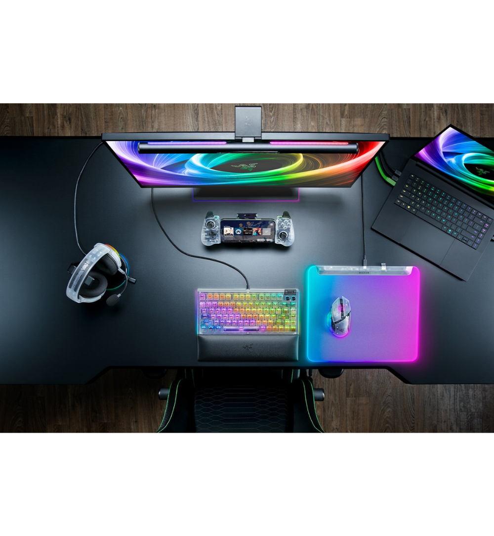 Razer Firefly V2 Pro Illuminated RGB Gaming Mousepad - Phantom White