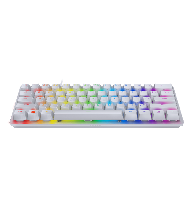 Razer Huntsman Mini Analog 60% Keyboard UK - Mercury - Razer Linear Optical Red Switches