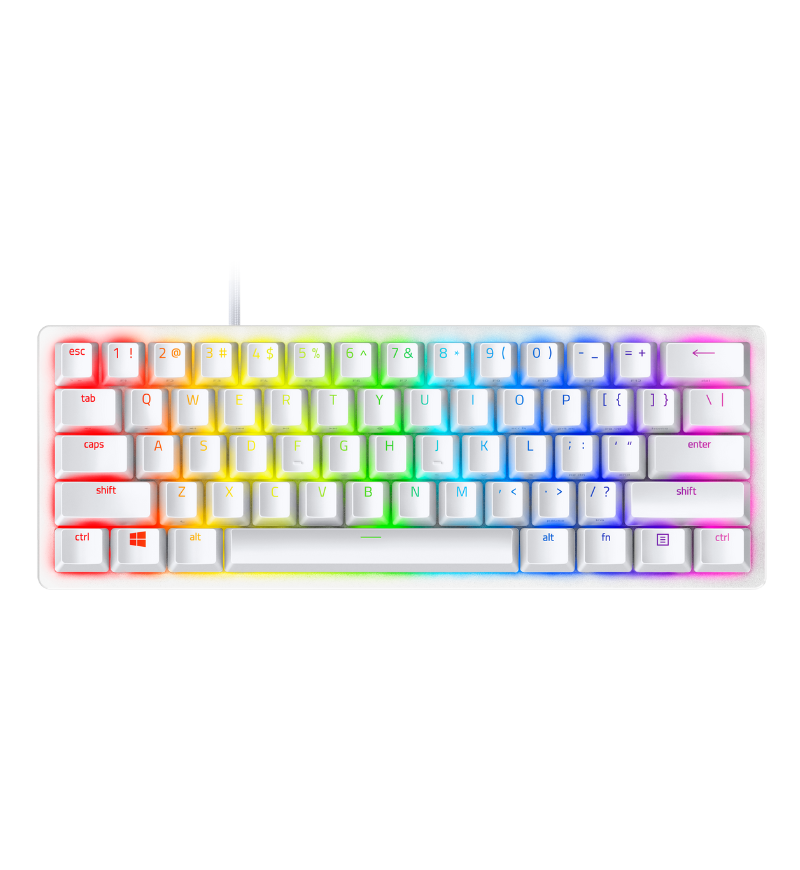 Razer Huntsman Mini Analog 60% Keyboard UK - Mercury - Razer Linear Optical Red Switches