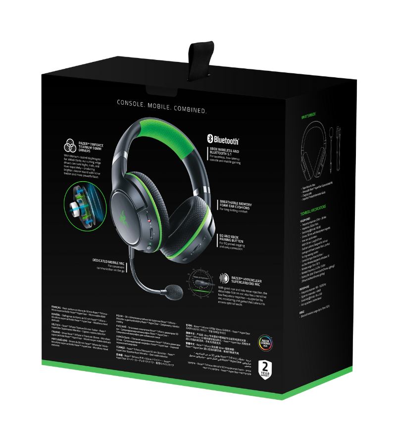 Razer wireless headphones shop xbox