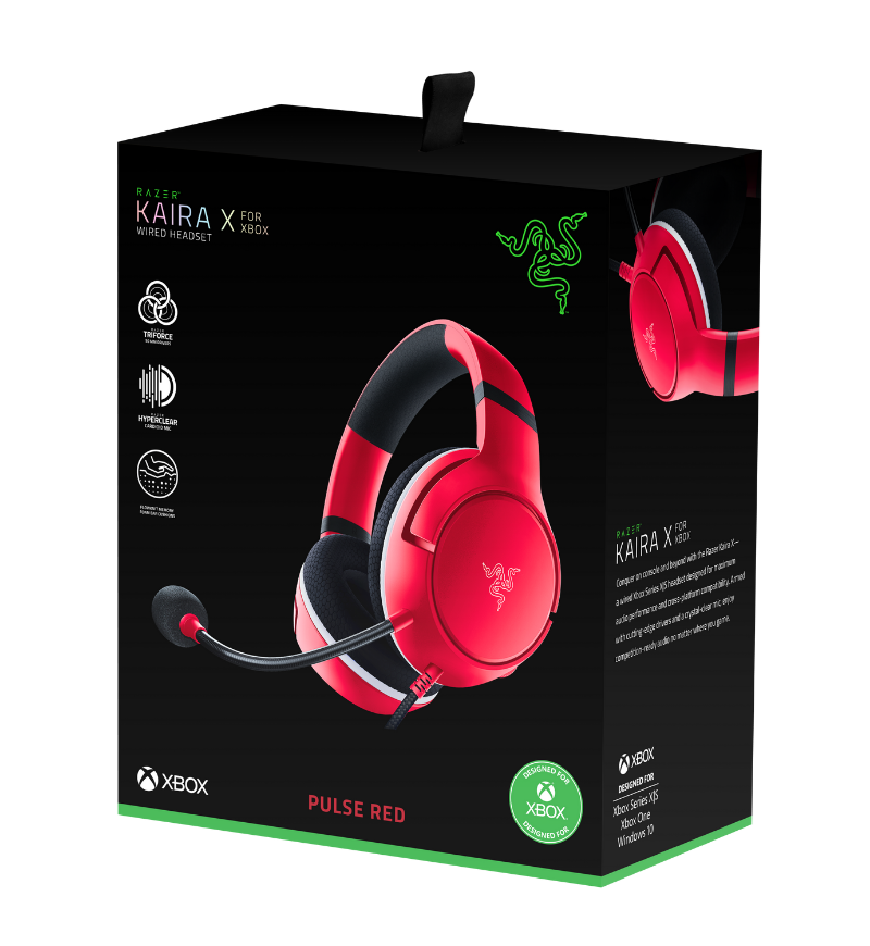 Razer Kaira X for Xbox Wired Headset - Red