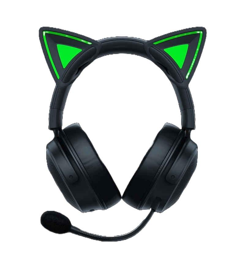 Razer Kitty Ears V2 Clip-On Headset Attachment - Black