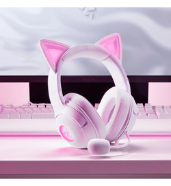 Razer Kraken Kitty V2 Wired RGB Gaming Headset - White