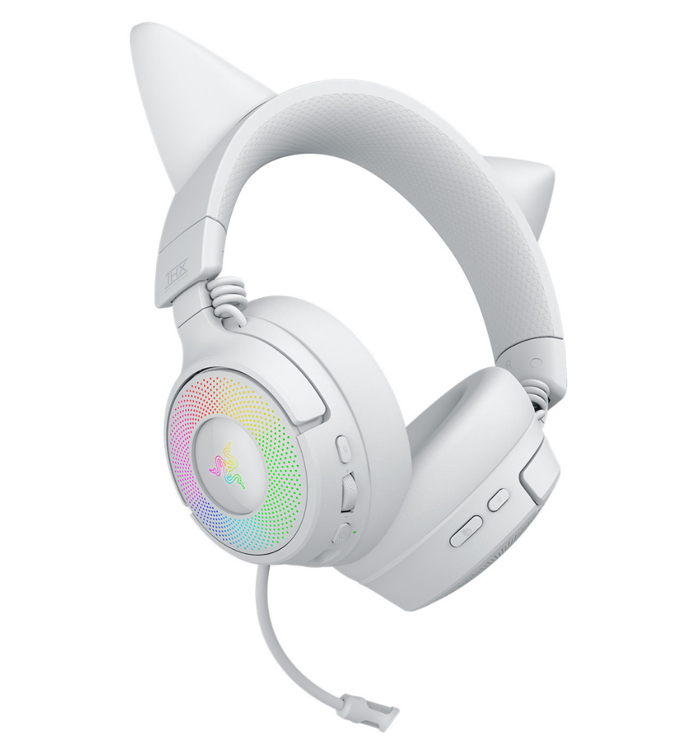 White Razor Haedset Buy Razer Kraken Kitty V3 Pro Wireless RGB Gaming Headset - White UK ...