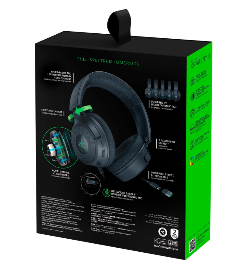 Razer Kraken V4 X RGB Gaming Headset