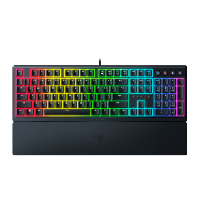 Razer Ornata V3 Gaming Keyboard UK - Low Profile Mecha Membrane Switches