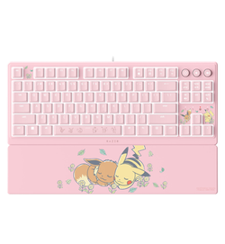 Razer Ornata V3 TKL Pikachu & Eevee Edition Gaming Keyboard - Razer Mecha-Membrane Switches