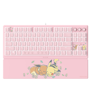 Razer Ornata V3 TKL Pikachu & Eevee Edition Gaming Keyboard - Razer Mecha-Membrane Switches