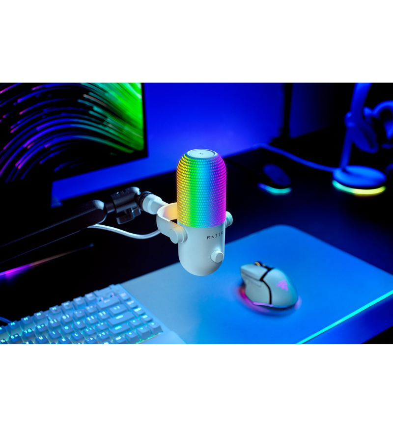 Razer Seiren V3 Chroma RGB USB Microphone - White