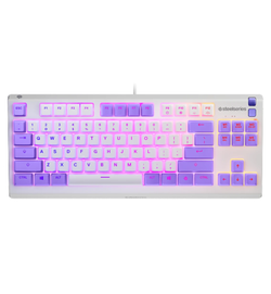 SteelSeries Apex 3 TKL Amethyst Gaming Keyboard - Whisper-Quiet Membrane Switches