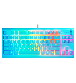 SteelSeries Apex 3 TKL Aqua Gaming Keyboard - Whisper-Quiet Membrane Switches