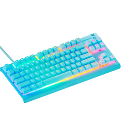 SteelSeries Apex 3 TKL Aqua Gaming Keyboard - Whisper-Quiet Membrane Switches