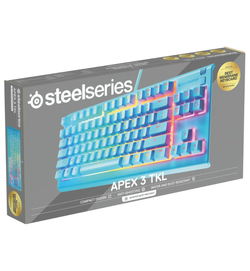 SteelSeries Apex 3 TKL Aqua Gaming Keyboard - Whisper-Quiet Membrane Switches