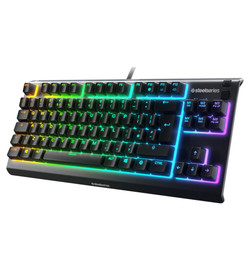 SteelSeries Apex 3 TKL Gaming Keyboard - Whisper-Quiet Membrane Switches
