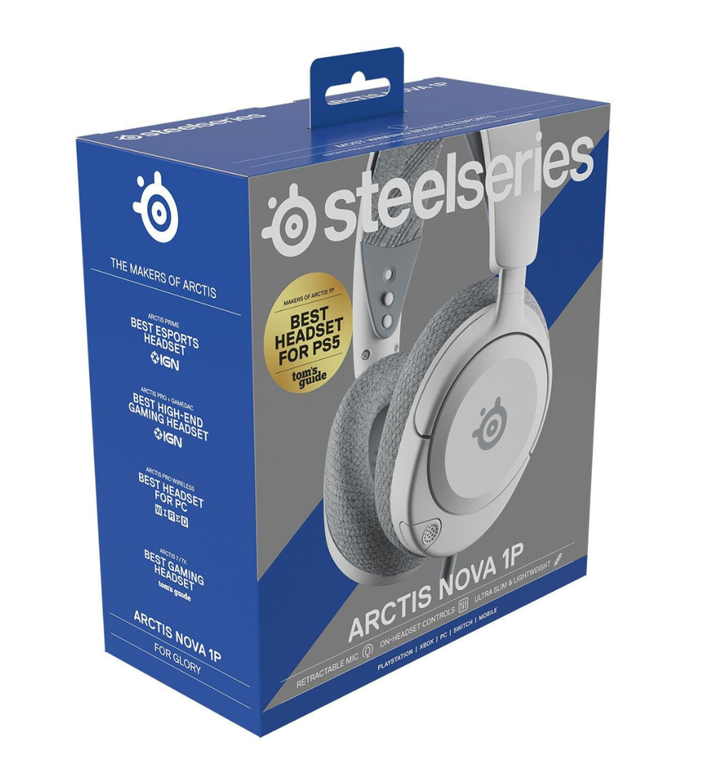 SteelSeries Arctis Nova 1P for Playstation Headset - White