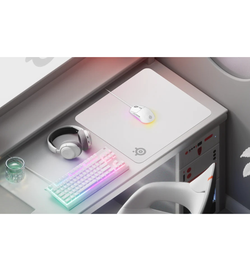 SteelSeries QcK Cloth White Mouse Pad - Large