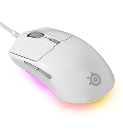 SteelSeries Rival 3 Gen 2 77g Optical Gaming Mouse - White