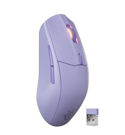 SteelSeries Rival 3 Gen 2 83.5g Wireless Optical Gaming Mouse - Lavender