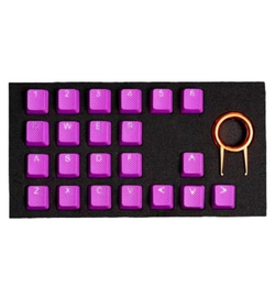 Tai-Hao TPR Rubber Double Shot Backlit 22 Keycaps - Neon Purple