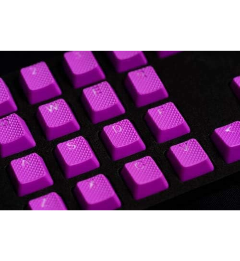 Tai-Hao TPR Rubber Double Shot Backlit 22 Keycaps - Neon Purple