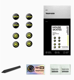 Talongames Glass Mouse Feet (Skates) - Universal Dots 6mm - 8 Dots