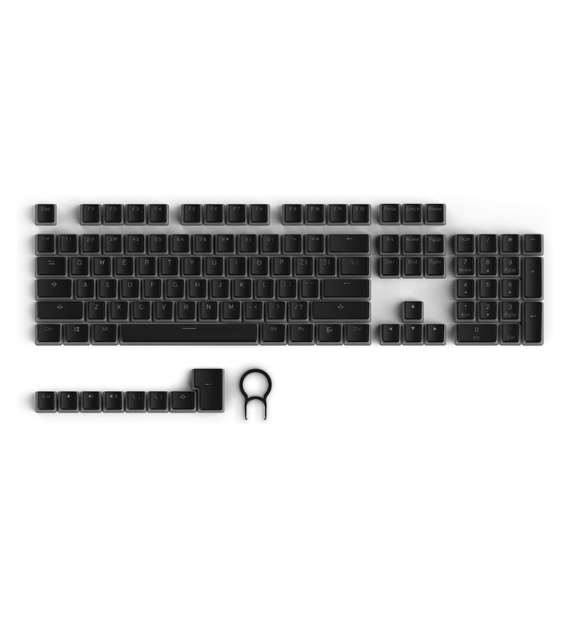 Tecware PBT Pudding 111 US ANSI Layout Keycap Set - Black