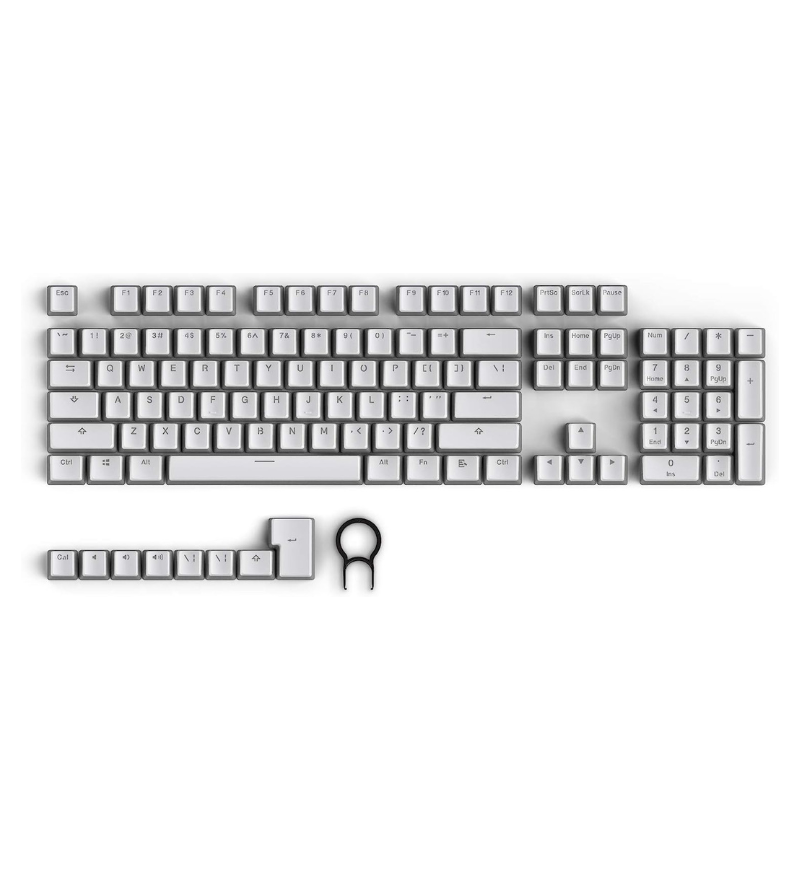 Buy Tecware PBT Pudding 111 US ANSI Layout Keycap Set - White UK - TWKB ...