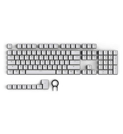 Tecware PBT Pudding 111 US ANSI Layout Keycap Set - White